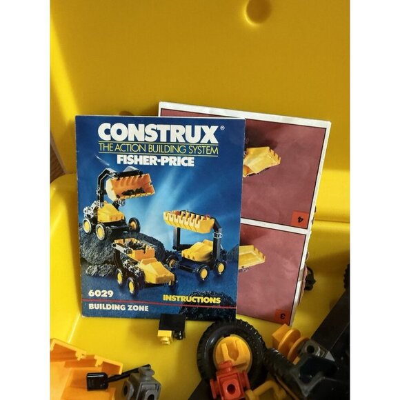 Vintage 1986 Fisher-Price Construx "Building Zone" set, model 6029 - Picture 4 of 9